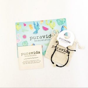 Pura Vida gold wave black bracelet